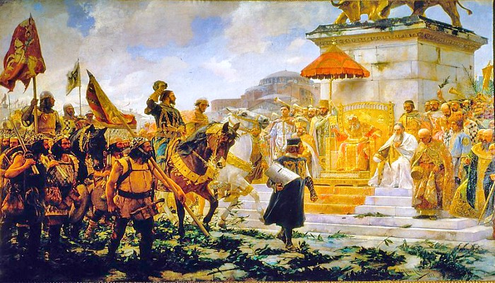 Entrada de Roger de Flor en Constantinopla Palacio del Senado de España